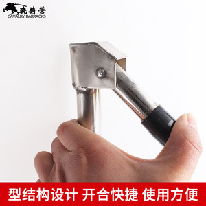 Stainless Steel Extendable U-Shaped Neck Fork <b>Security</b> Riot Control Tool For Self Defense Protection <b>Equipment</b> - Product Image 5
