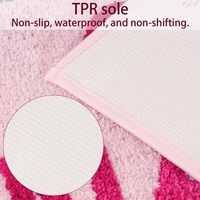Tapis de salle de bain moderne de luxe GET Naked, tapis de bain antidérapant 40x60 cm, tapis de douche, tapis de porte, décoration WC, absorbant, rose