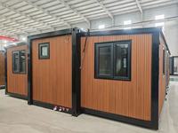 Casas Prefabricadas Portátiles Modernas y Ecológicas de Lujo, Casas Contenedor Móviles de Acero de 20 pies y 40 pies, con Baño y Colores Personalizados