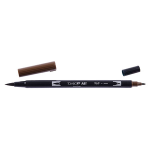 TOMBOW ABT - PENNARELLO DOUBLE BROSSE CHOCOLAT BRÛLÉ - Product Image 1