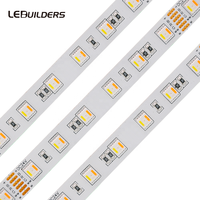 Bande LED RGB+CCT 5 couleurs en 1 puce SMD 5050 60 LED/m DC 12V 24V RGB CW WW RGBW RGBWW Ruban lumineux flexible