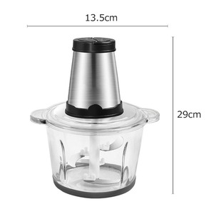 Hachoir à viande électrique <span class=keywords><strong>Homgeek</strong></span> 2L grande capacité domestique en acier inoxydable 2 vitesses 250W mélangeur de cuisine haute puissance - Product Image 4