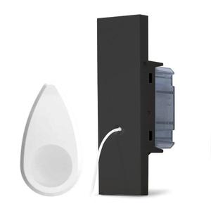 ZEN <b>Line</b> Black Single Pole Bathroom Pull Button <b>Switch</b> - Product Image 1