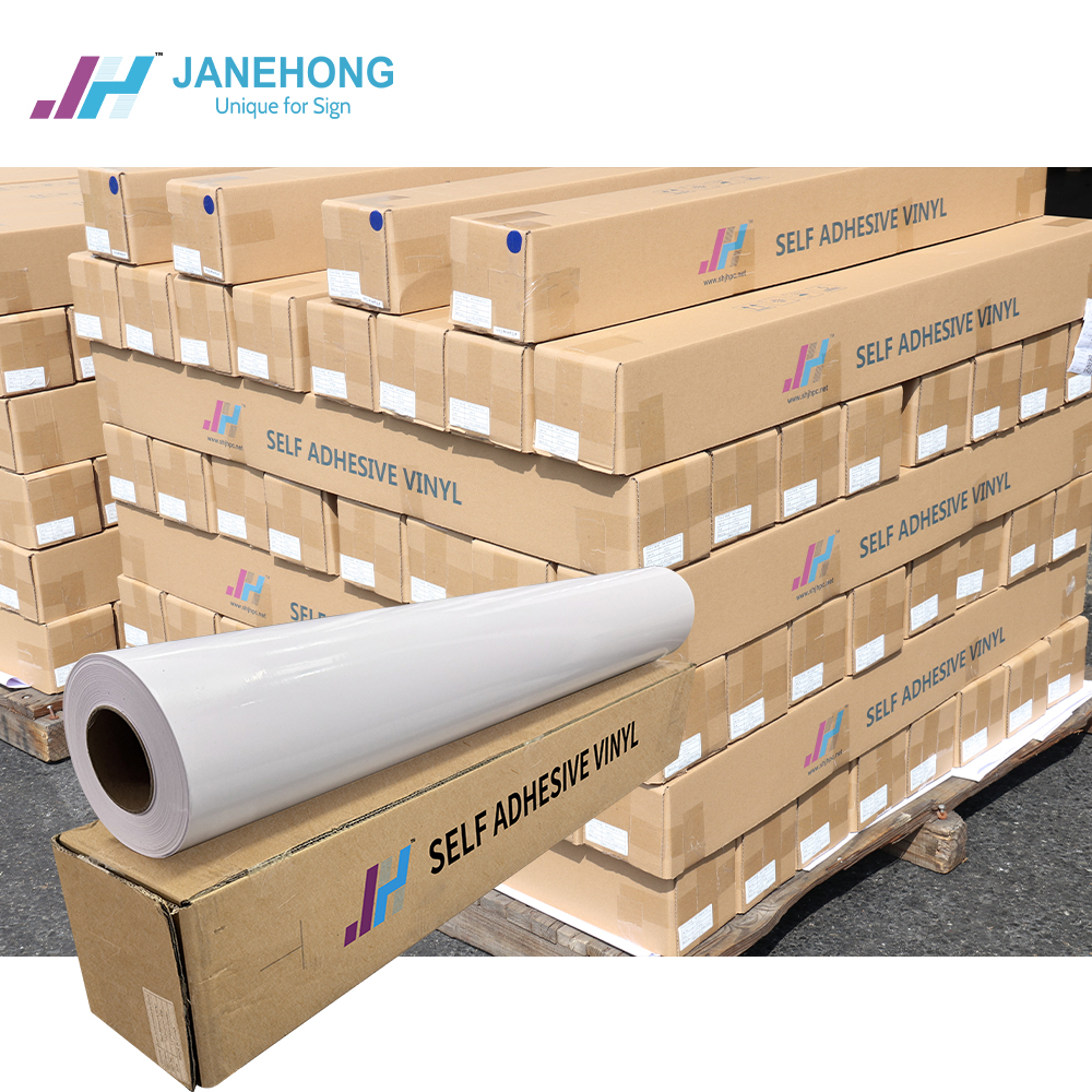 Factory Price Self Adhesive Vinyl Roll 1.2m Flooring Printing Sticker Paper Film Polymer Sign Wrap Wrap Self Adhesive Vinyl