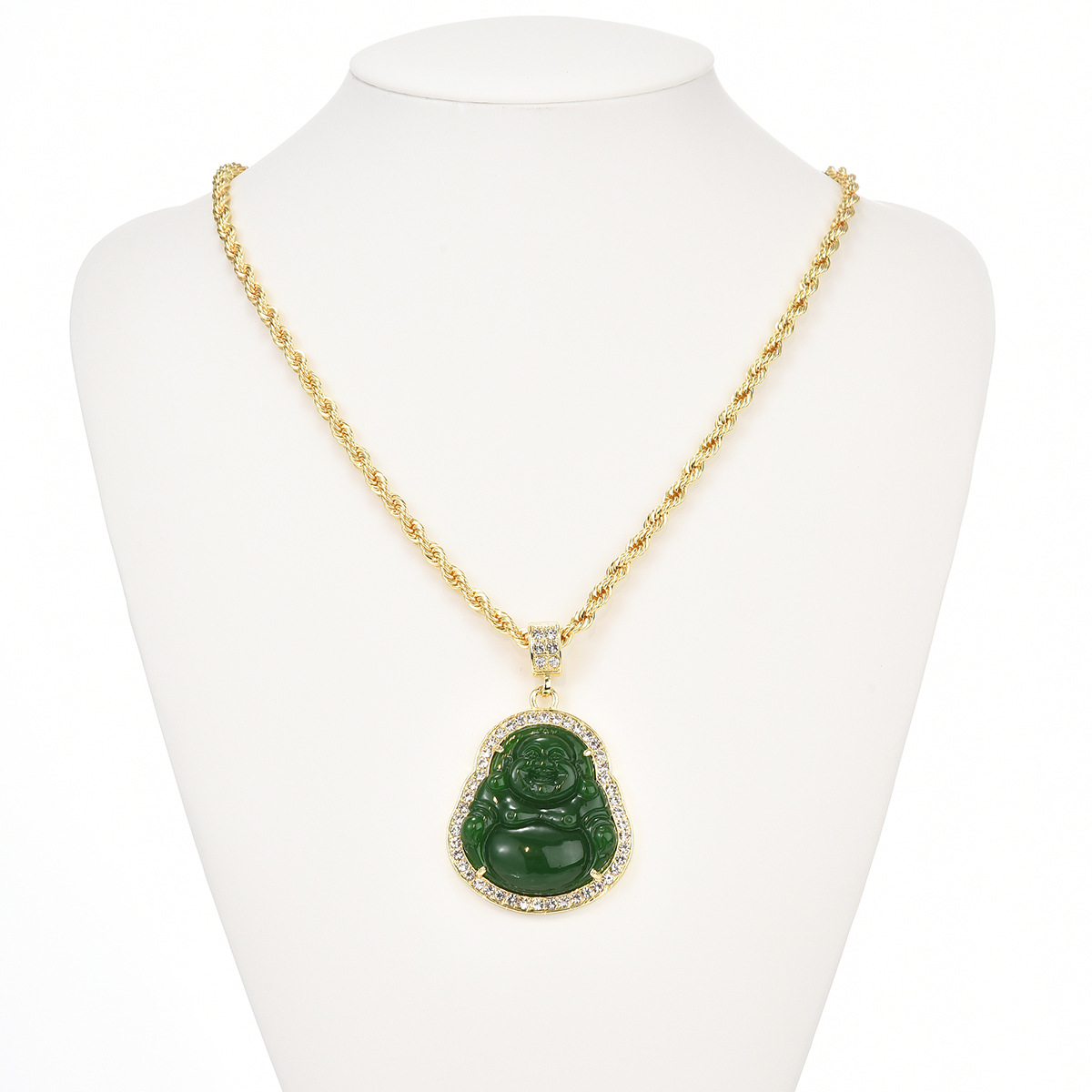 Buddha Chain 14K Gold - Custom Multicolor Charm Necklace