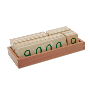 Giocattoli <span class=keywords><strong>Montessori</strong></span> di alta qualità giocattoli educativi in legno di <span class=keywords><strong>Montessori</strong></span> piccolo numero di legno carte con scatola - Product Image 2