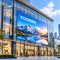 Écran LED extérieur TOOSEN P3 P5 P6 960x960mm à service frontal 7680Hz, mur vidéo fixe pour affichage numérique commercial UHD