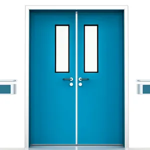 थोक निर्माण स्वच्छ कक्ष दरवाजा अस्पताल जस्ती दरवाजा आधुनिक डिजाइन जीएमपी मानक अस्पताल दरवाजा