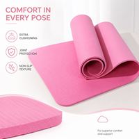 Tapis de yoga personnalisé en NBR avec logo en creux, fabricant de briques en mousse EVA pour studio de fitness et marque privée