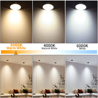 Lampe LED moderne, source de lumière de plafond sans scintillement, projecteur MR16 6000K 5W ROHS, luxe domestique, AC/DC 12V, alliage d'aluminium