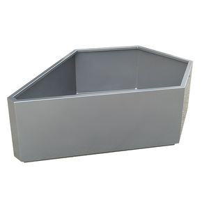 Jardinière rectangulaire en acier inoxydable de taille personnalisée pour l'extérieur avec revêtement en poudre pour la maison et le jardin dans les espaces publics - Product Image 1