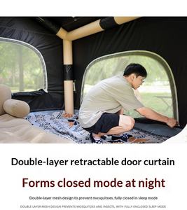 Tente de camping <span class=keywords><strong>gonflable</strong></span> HOUMU de 6,5 m² avec <span class=keywords><strong>auvent</strong></span> amovible, installation en 5 minutes, UPF50+, tente de glamping familiale avec accessoires complets - Product Image 6