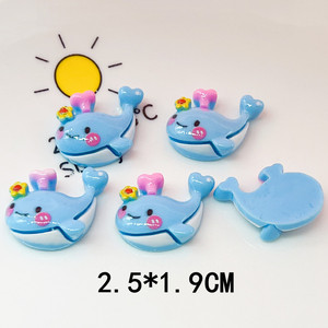 Lucente Ocean Series Charms polpo conchiglia sirena principessa delfino pinza per capelli pinza accessori in resina - Product Image 3