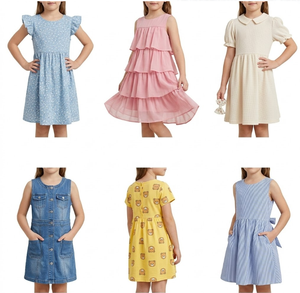 Lote de Vestidos de Princesa con Flores para Niñas, Verano 2026, Boutique de Fábrica, Tallas Variadas, Tul Transpirable, Calidad Impecable, Envío Inmediato - Product Image 2