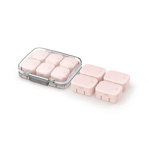 Mini Caja Organizadora de Medicamentos con 6 Compartimentos |   Organizador de Pastillas Bonito para el Hogar y Viajes, Pastillero Diario Plegable con Tapa Impresa de Plástico - Product Image 2