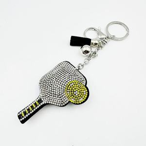 Nouveau créatif strass incrusté raquette de Tennis de Table porte-clés Souvenirs d'événements sportifs, sac accessoires suspendus - Product Image 2