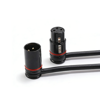 Câble de microphone professionnel haute fidélité de longueur personnalisée, mâle 6,35 mm, 3 broches XLR femelle, équilibré, tressé, pour application haut-parleur