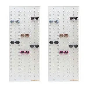 Aluminum Plastic Panel Wall Mounted Flat Display Racks For Eye Glasses