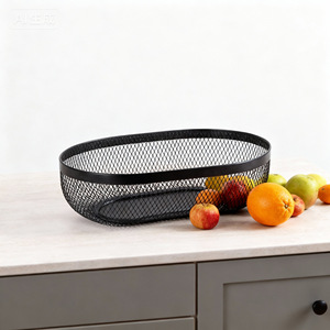 Panier de rangement ovale en maille écologique et durable pour fruits, idéal pour la maison, gain de place, pour bureau - Vente chaude - Product Image 3