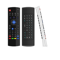 جهاز تحكم عن بعد OEM MX3 Air Mouse بتقنية 2.4G مع لوحة مفاتيح صغيرة ونظام التحكم الصوتي ونظام الكود المتغير، مدى 10 أمتار، مناسب لأجهزة التلفزيون الذكية.