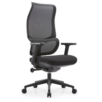 Fauteuil de levage en maille à dossier haut, accoudoir réglable en hauteur, chaise pivotante de bureau ergonomique en tissu de direction avec repose-pieds
