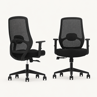 Chaise de bureau ergonomique moderne à dossier mi-haut, réglable, certifiée BIFMA, pour usage scolaire, série B5, vente en gros