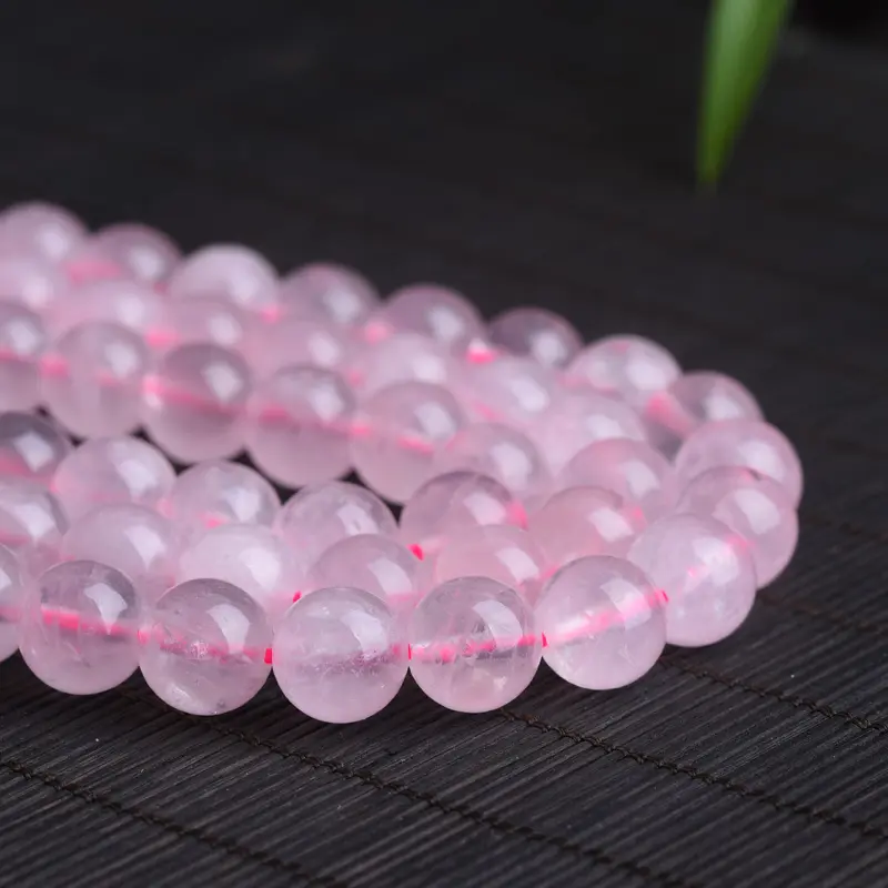 Wholesale Tier-A Grade Rose Quartz South Africa 4/6/8/10/12/14ミリメートルNatural Stone Loose Round Beads Pink Rose Quartz Beads