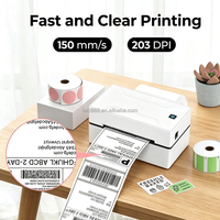 Mini imprimante d'étiquettes BT sans fil de haute qualité imprimante de papier thermique 4*6 pouces de qualité supermarché Ama Zon Temu AliExpress Shopify