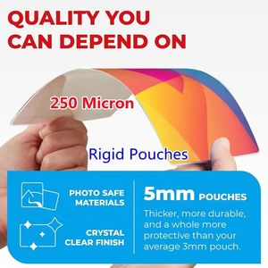 <span class=keywords><strong>Film</strong></span> de plastification à chaud PET <span class=keywords><strong>transparent</strong></span> de 10 mil, format lettre 9"x11.5", imperméable et résistant à l'humidité, pochettes de plastification - Product Image 5