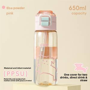 Gobelet de sport pour bébé et enfant de type paille <span class=keywords><strong>Hile</strong></span> haut de gamme en PPSU - Portable, unisexe, adapté aux étudiants - Product Image 6