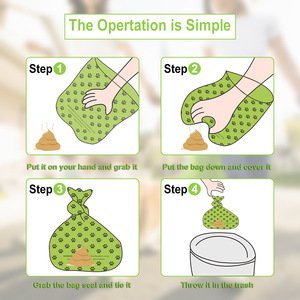 Atacado Custom Eco-Friendly Dog Poop Bags Biodegradável Plástico Forte Controle De Odor para Gatos Pequenos Animais - Product Image 3