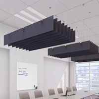 Panneau Acoustique Suspendu en Fibre de Polyester 100% pour Plafond, Panneau Acoustique PET Suspendu, Baffle Acoustique Suspendu pour Plafond - Vente Chaude
