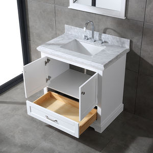 <b>Bathroom</b> <b>Vanity</b> with Carrara Marble Countertop &Soft-Close Doors Made in Vietnam Transitional <b>Bathroom</b> <b>Vanity</b> - Product Image 6