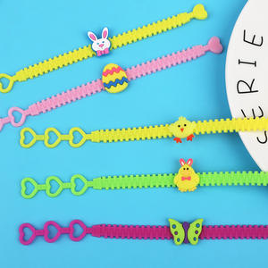 Pulsera de Pascua de PVC creativa, abalorio de moda para niños, regalo de pulsera - Product Image 2