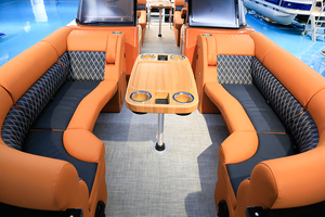 Factory Direct Luxury Pontoon Boat 22ft High Speed Sport <b>Yacht</b> Boat With Motor and Trailer for Fishing Cruising Party - Product Image 2
