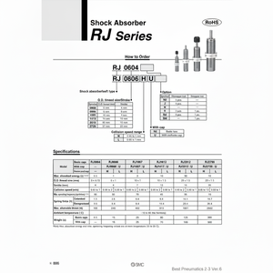 SMC Neumática RJ1412LU Amortiguador - Product Image 1