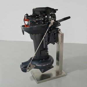 Moteur hors-bord à jet d'eau 2 temps 15 CV, pompe à jet d'eau, moteur de bateau marin, compatible avec la taille de montage pour bateau de pêche gonflable - Product Image 1