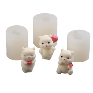 Stampo in Silicone a Forma di Orsetto Carino con Rosa <span class=keywords><strong>per</strong></span> <span class=keywords><strong>Torte</strong></span>, Candele Aromaterapiche e Gesso, Stampo Singolo <span class=keywords><strong>per</strong></span> Fondente - Product Image 5