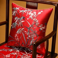 Moderne Meilan chrysanthème carré Polyester taie d'oreiller hôtel de luxe maison salon canapé coussin Style chinois fermeture éclair