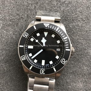 Montre automatique mécanique pour homme avec bracelet en acier inoxydable, verre saphir, 41 mm, sport, en solde - Product Image 6