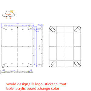 Carcasa electrónica de plástico Abs para enrutador Wifi/red/<span class=keywords><strong>TV</strong></span> <span class=keywords><strong>Box</strong></span> para <span class=keywords><strong>Xiaomi</strong></span> 265*160*45mm CNW21 - Product Image 5