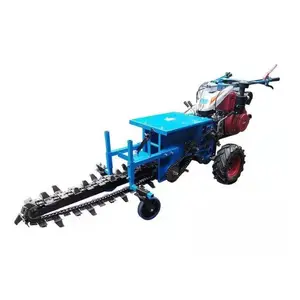 Mini Land Cultivation Machine 7Hp Farm Mini Diesel Motocultor Power Tiller Two Wheel Mini Walking Hand Tractor Prices