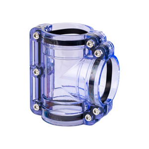 Acoplamiento de doble retención transparente, acoplador de ajuste de tubería de Pvc, Upvc - Product Image 2