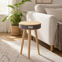 Nouvelle table basse intelligente avec chargeur sans fil, haut-parleur Bluetooth, design minimaliste moderne, meubles de salon en bois massif, compacte