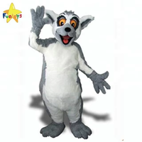 Costume de mascotte de singe lémurien pour adulte Funtoys