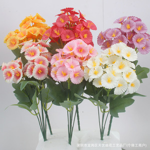 Bouquet de fleurs artificielles Morning Glory en soie mélangée pour la décoration de la maison, les mariages et l'extérieur - Product Image 4