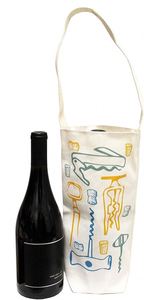 Bolsa de vino de lona de algodón reutilizable bolsa de regalo - Product Image 2