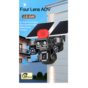 Nueva Cámara Solar Inalámbrica Wifi Aov 24h 4 Lentes 20mp con Detección de Movimiento PIR, Resistente al Agua IP66, CCTV, con Tarjeta SIM 4G - Product Image 4