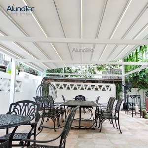 Cubierta de techo deslizante de toldo retráctil impermeable para exteriores personalizada - Product Image 4