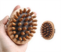 Outil de massage en bois, brosse corporelle sèche pour le soin de la peau, outil Gua Sha, masseur corporel manuel anti-cellulite, brosse de drainage lymphatique